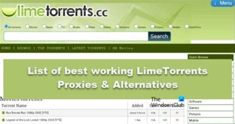 2024 Top LimeTorrents Proxies & Alternatives .